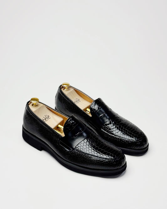 Dára Snake leather Penny Loafer