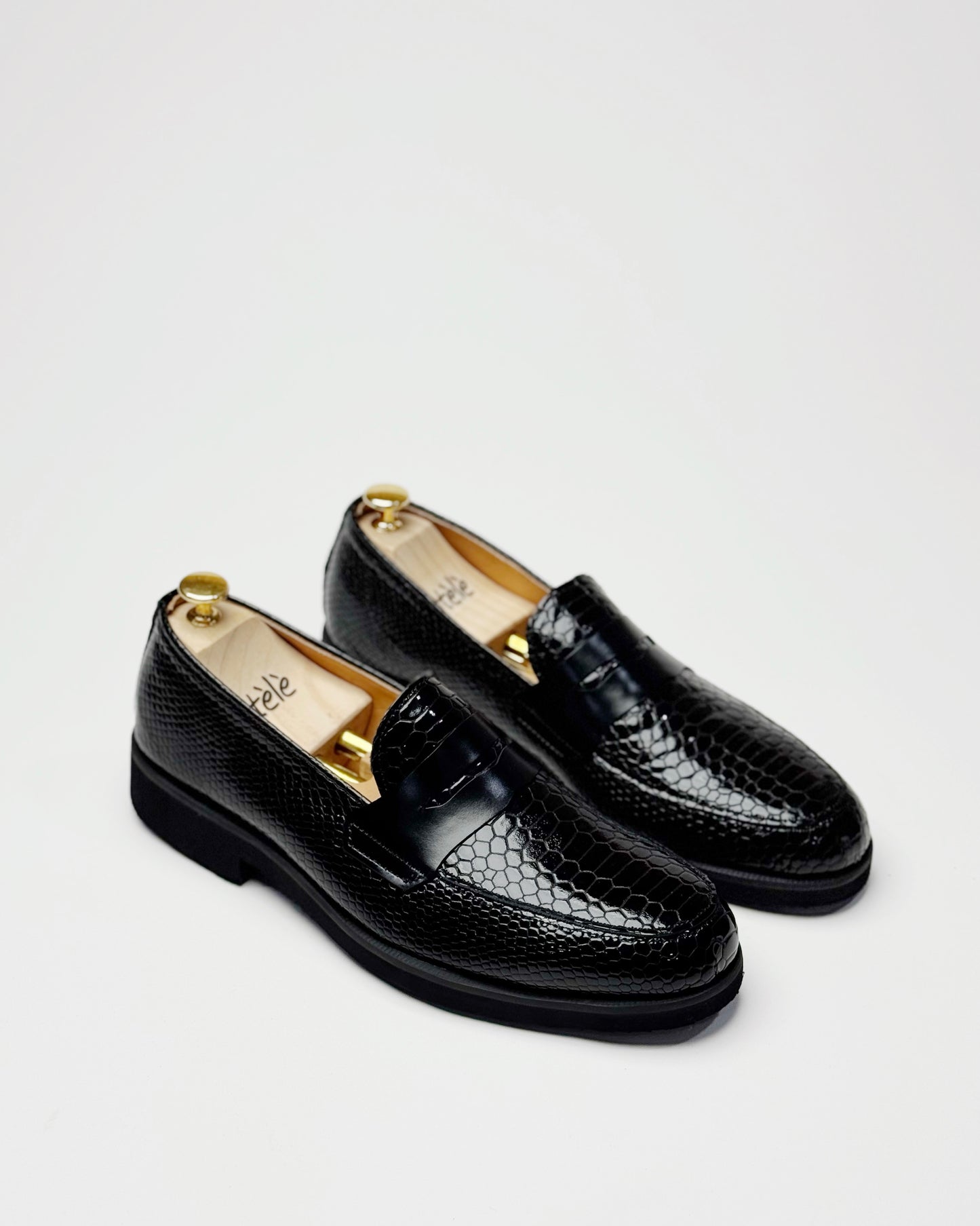 Dára Snake leather Penny Loafer