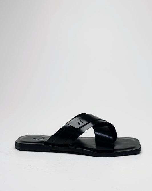 Lewi black cross strap