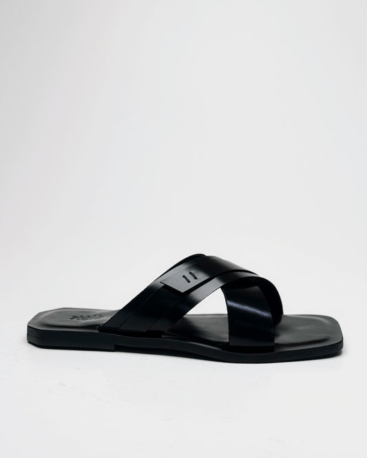 Lewi black cross strap