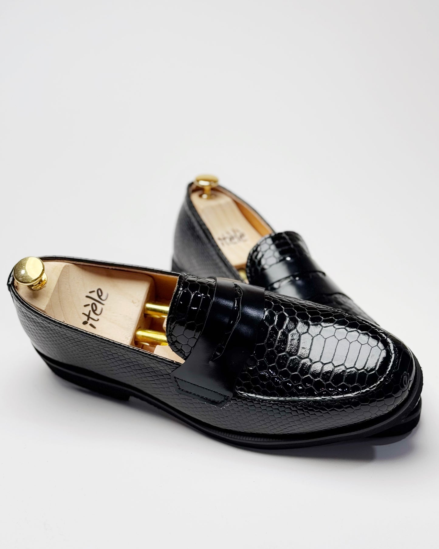 Dára Snake leather Penny Loafer